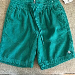 Billabong Teal Corduroy Men's Shorts
